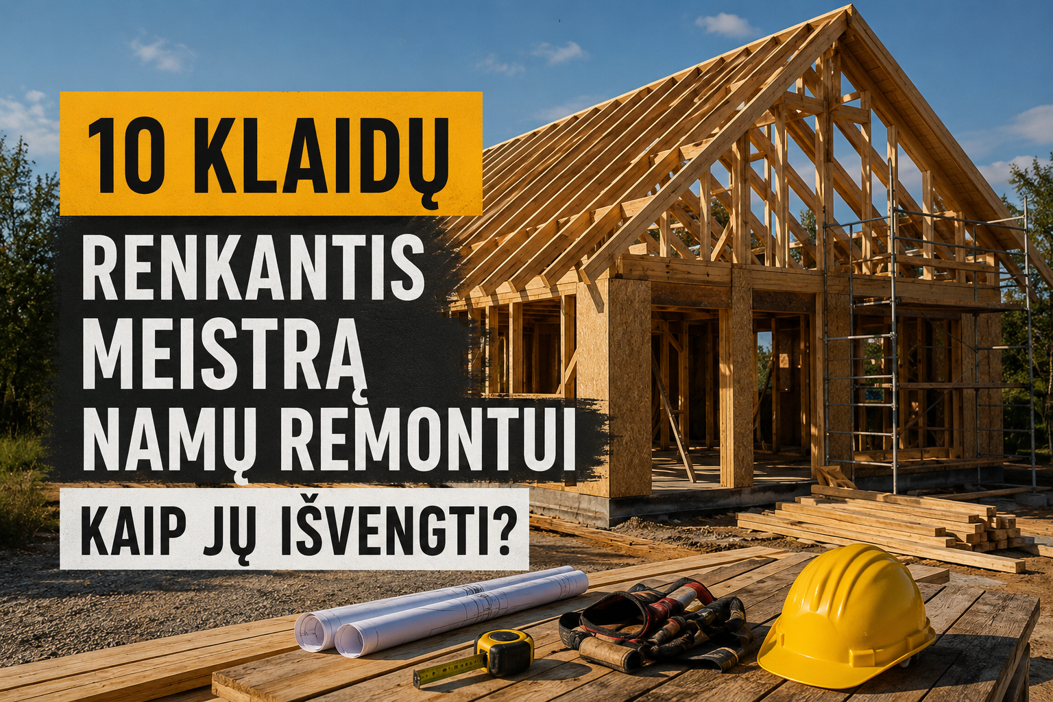 Statybų patarimai